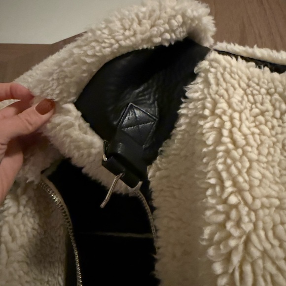 Zara Faux Shearling Jacket - Picture 6 of 11